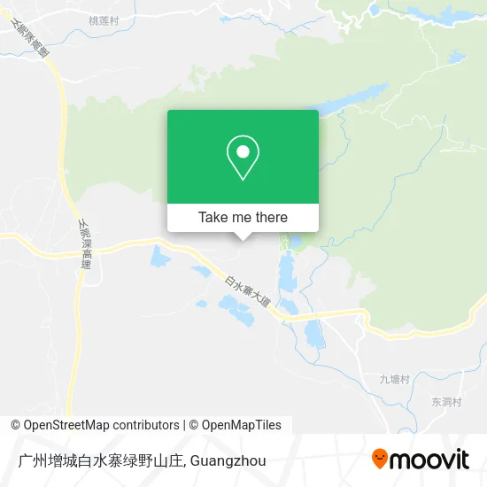 广州增城白水寨绿野山庄 map