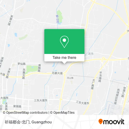 祈福都会-北门 map