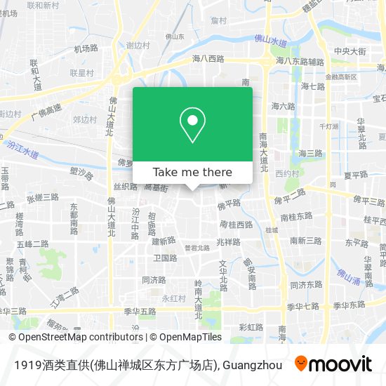 1919酒类直供(佛山禅城区东方广场店) map