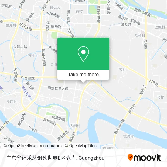 广东华记乐从钢铁世界E区仓库 map