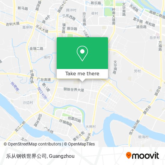 乐从钢铁世界公司 map