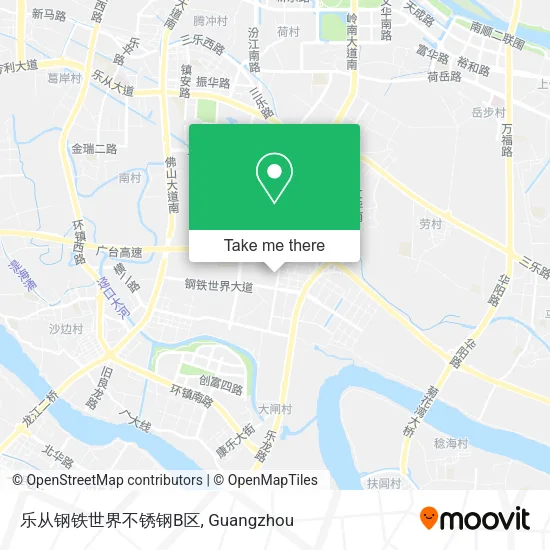 乐从钢铁世界不锈钢B区 map