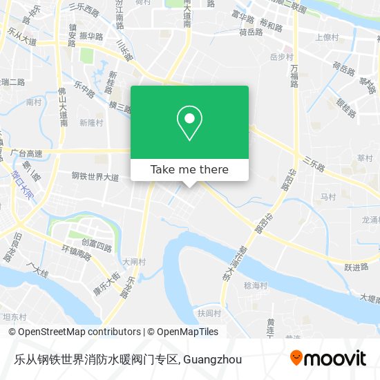 乐从钢铁世界消防水暖阀门专区 map