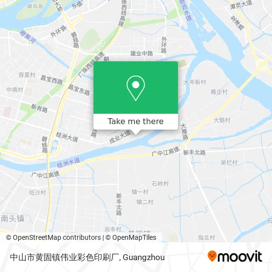 中山市黄固镇伟业彩色印刷厂 map