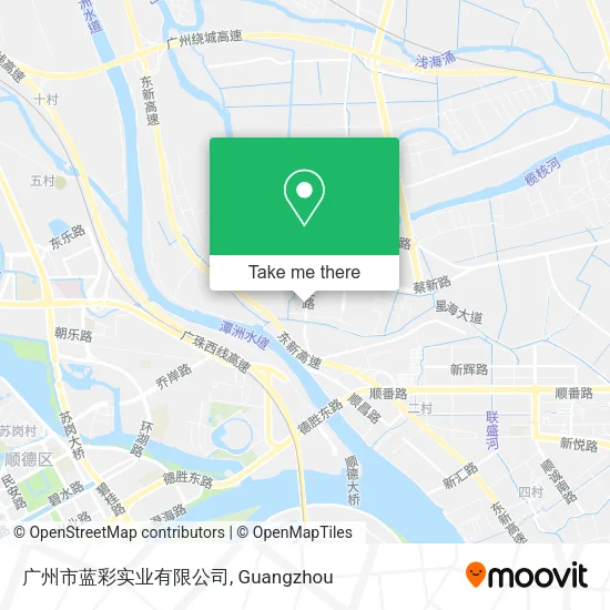广州市蓝彩实业有限公司 map