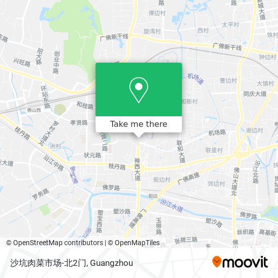 沙坑肉菜市场-北2门 map