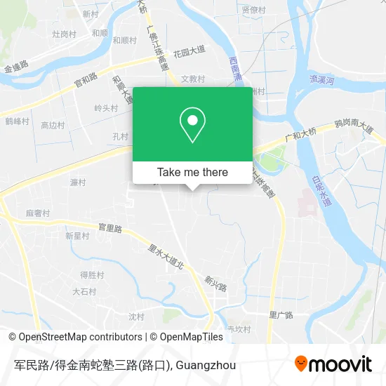 军民路/得金南蛇塾三路(路口) map