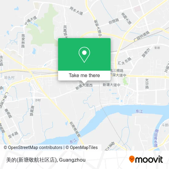 美的(新塘敬航社区店) map