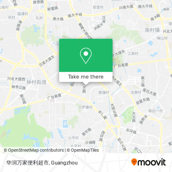 华润万家便利超市 map