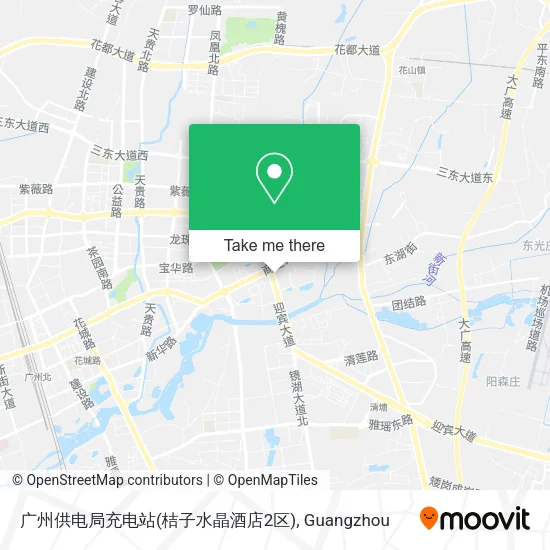 广州供电局充电站(桔子水晶酒店2区) map