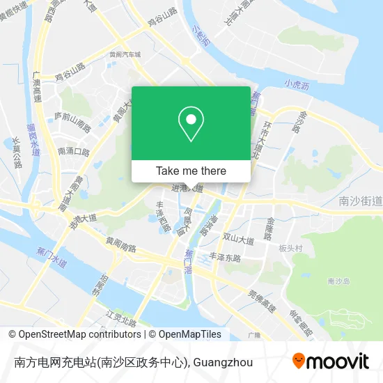 南方电网充电站(南沙区政务中心) map