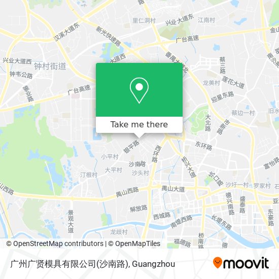广州广贤模具有限公司(沙南路) map