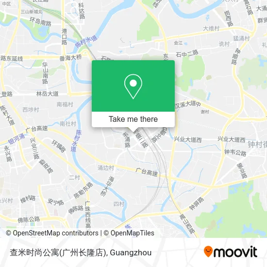 查米时尚公寓(广州长隆店) map