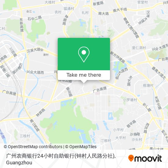 广州农商银行24小时自助银行(钟村人民路分社) map