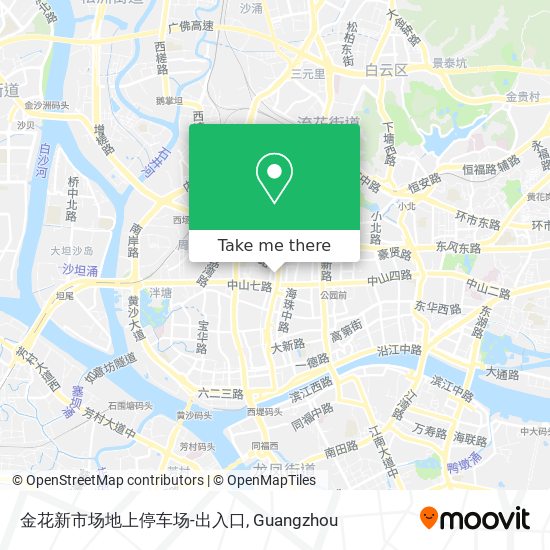 金花新市场地上停车场-出入口 map