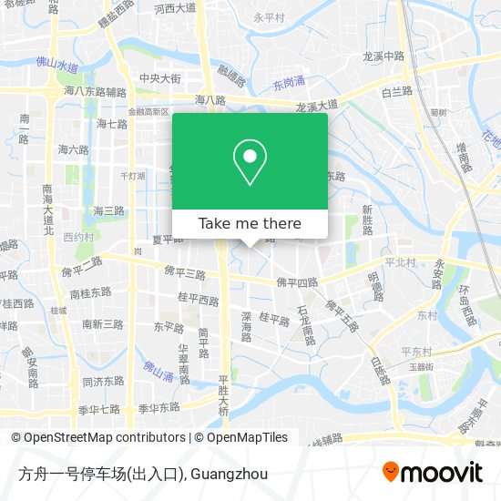 方舟一号停车场(出入口) map