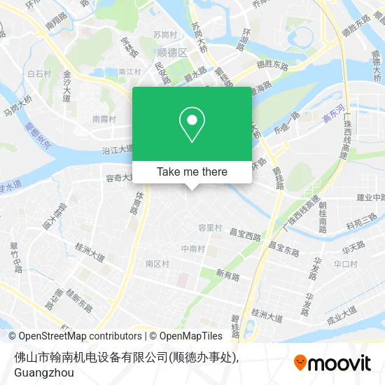 佛山市翰南机电设备有限公司(顺德办事处) map