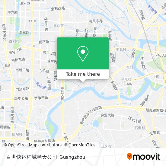 百世快运桂城翰天公司 map