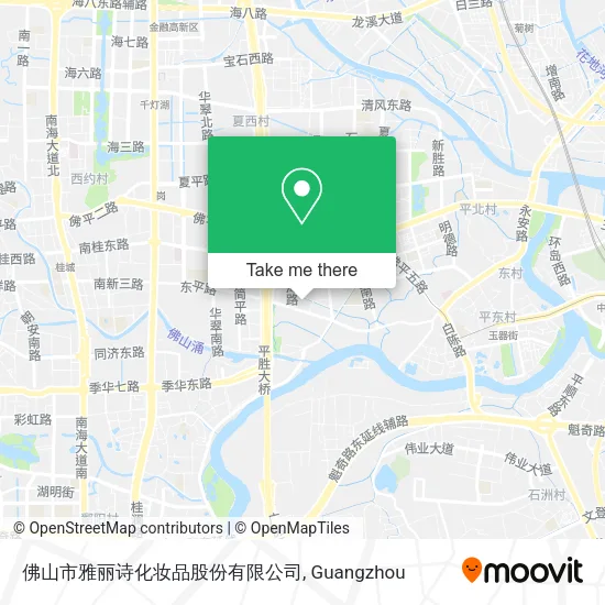 佛山市雅丽诗化妆品股份有限公司 map