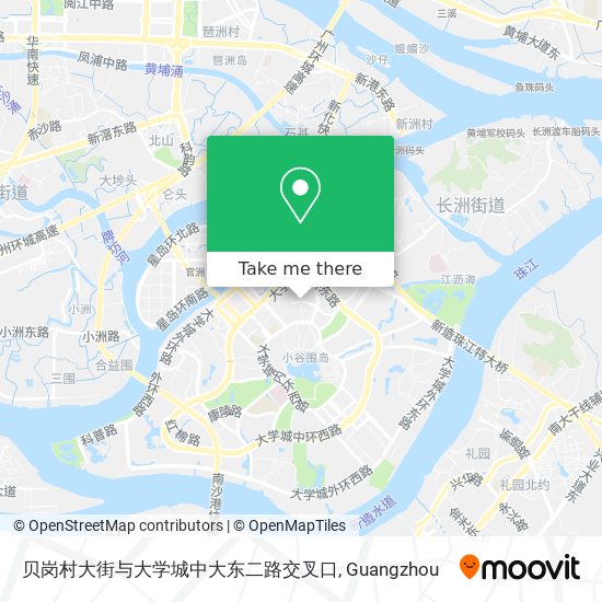 贝岗村大街与大学城中大东二路交叉口 map