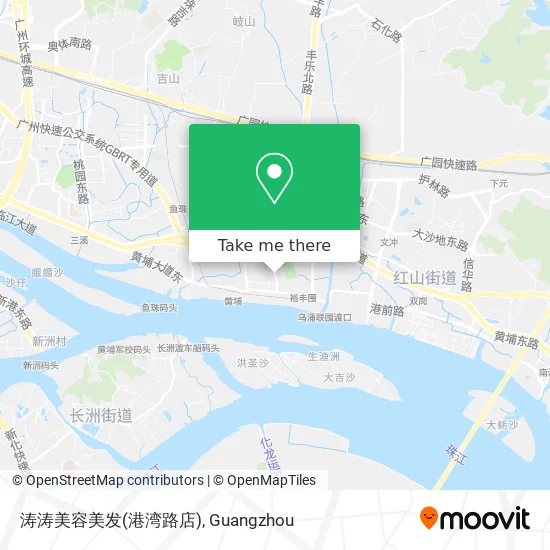 涛涛美容美发(港湾路店) map