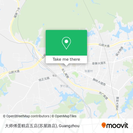 大师傅蛋糕店五店(苏屋路店) map