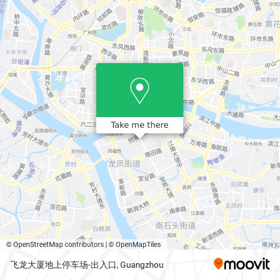 飞龙大厦地上停车场-出入口 map