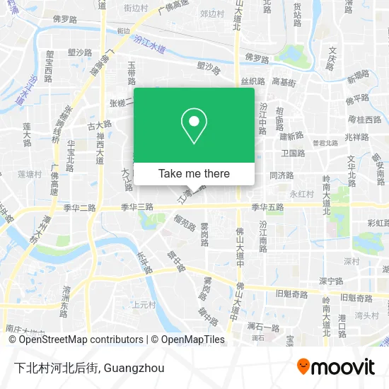 下北村河北后街 map