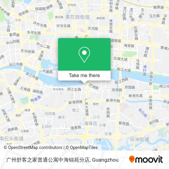 广州舒客之家普通公寓中海锦苑分店 map