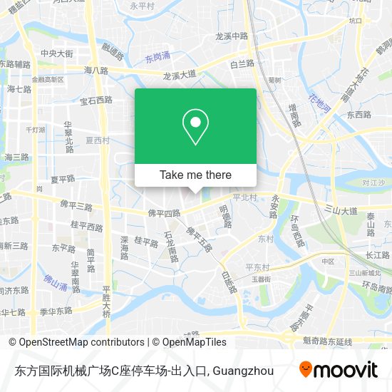 东方国际机械广场C座停车场-出入口 map