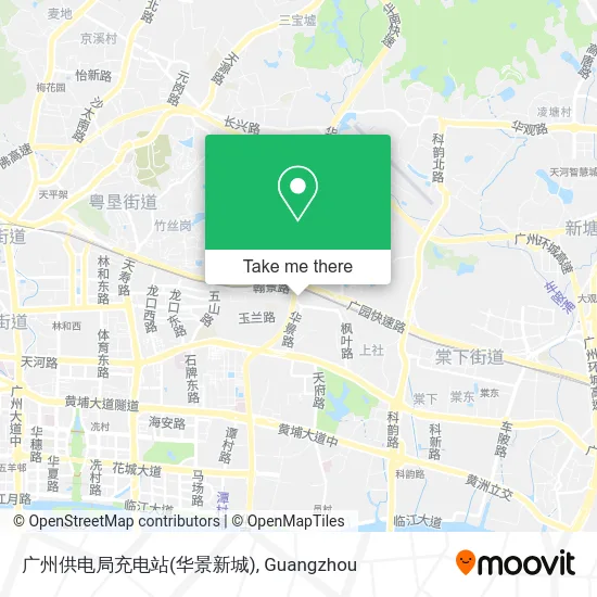 广州供电局充电站(华景新城) map