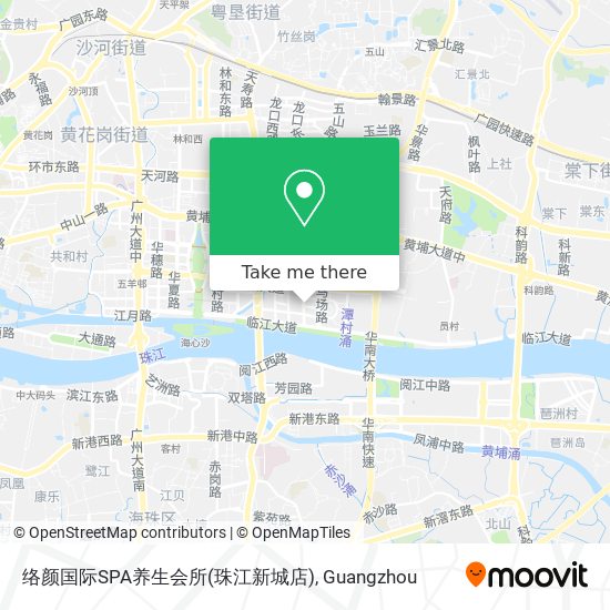 络颜国际SPA养生会所(珠江新城店) map