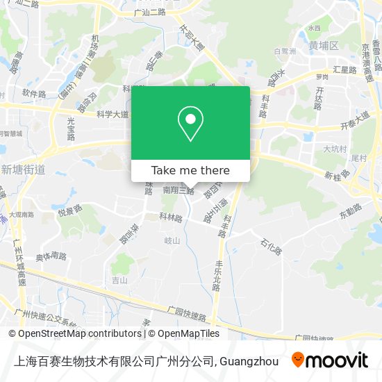 上海百赛生物技术有限公司广州分公司 map