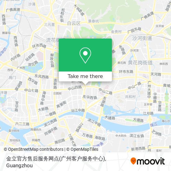 金立官方售后服务网点(广州客户服务中心) map