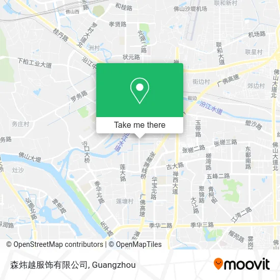 森炜越服饰有限公司 map