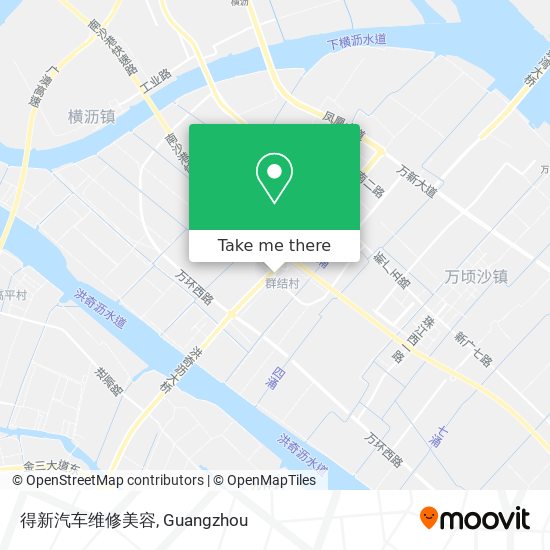 得新汽车维修美容 map