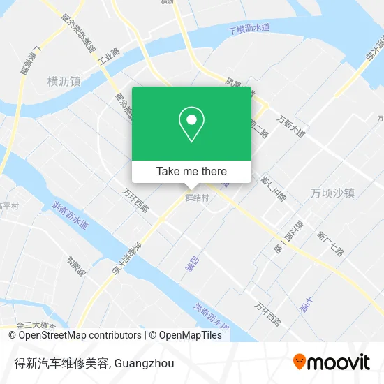 得新汽车维修美容 map