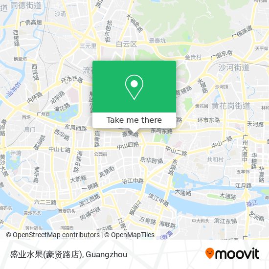 盛业水果(豪贤路店) map