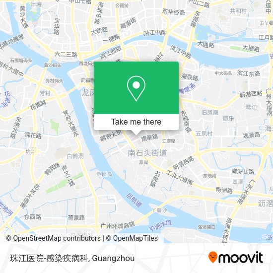 珠江医院-感染疾病科 map
