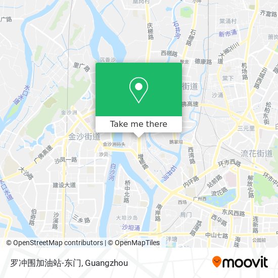 罗冲围加油站-东门 map