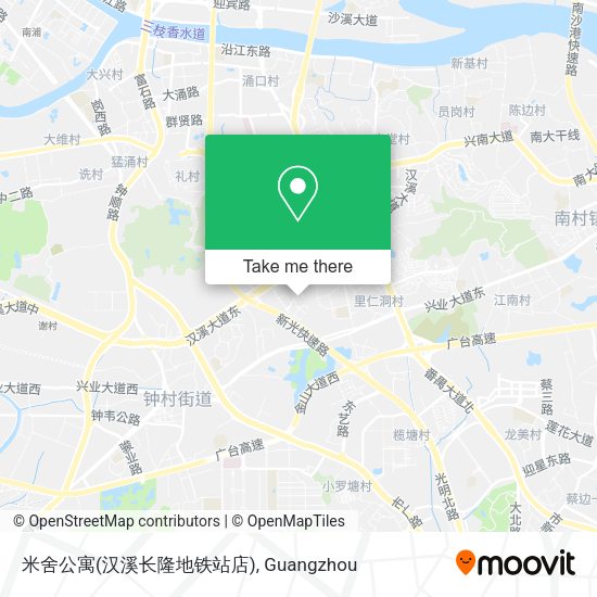 米舍公寓(汉溪长隆地铁站店) map