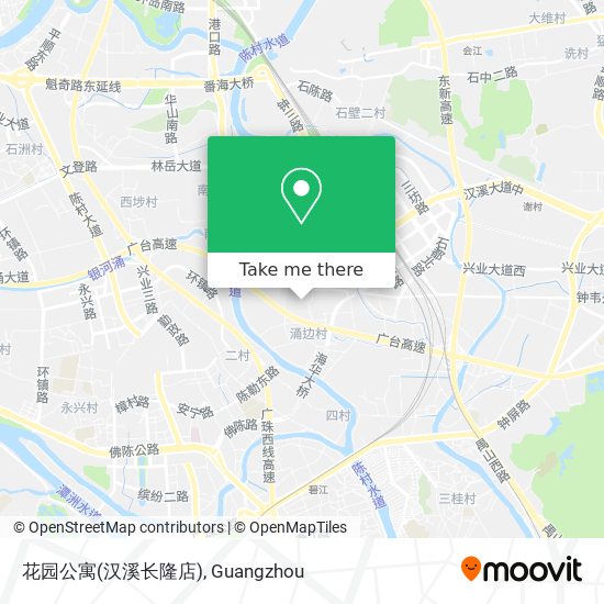 花园公寓(汉溪长隆店) map