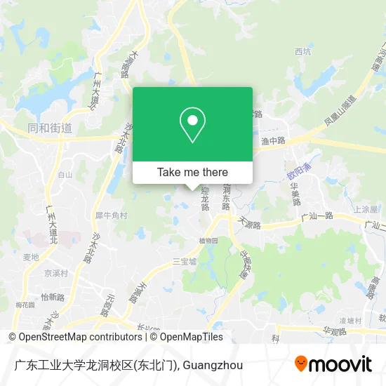 广东工业大学龙洞校区(东北门) map