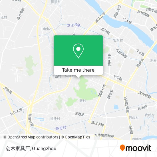 创术家具厂 map