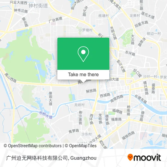 广州迫无网络科技有限公司 map