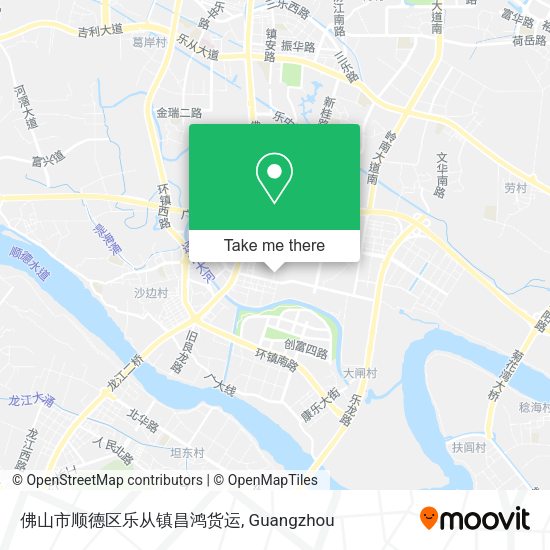佛山市顺德区乐从镇昌鸿货运 map