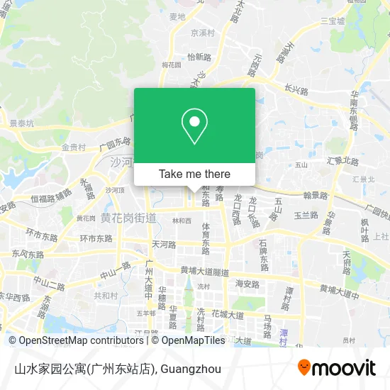 山水家园公寓(广州东站店) map
