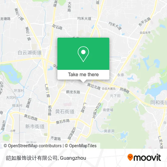 皑如服饰设计有限公司 map