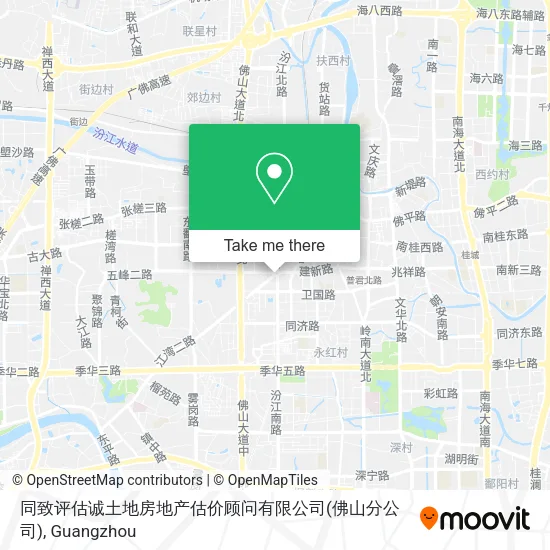 同致评估诚土地房地产估价顾问有限公司(佛山分公司) map