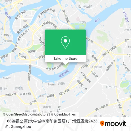 168连锁公寓(大学城岭南印象园店) 广州酒店第2423名 map